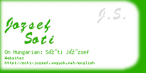 jozsef soti business card